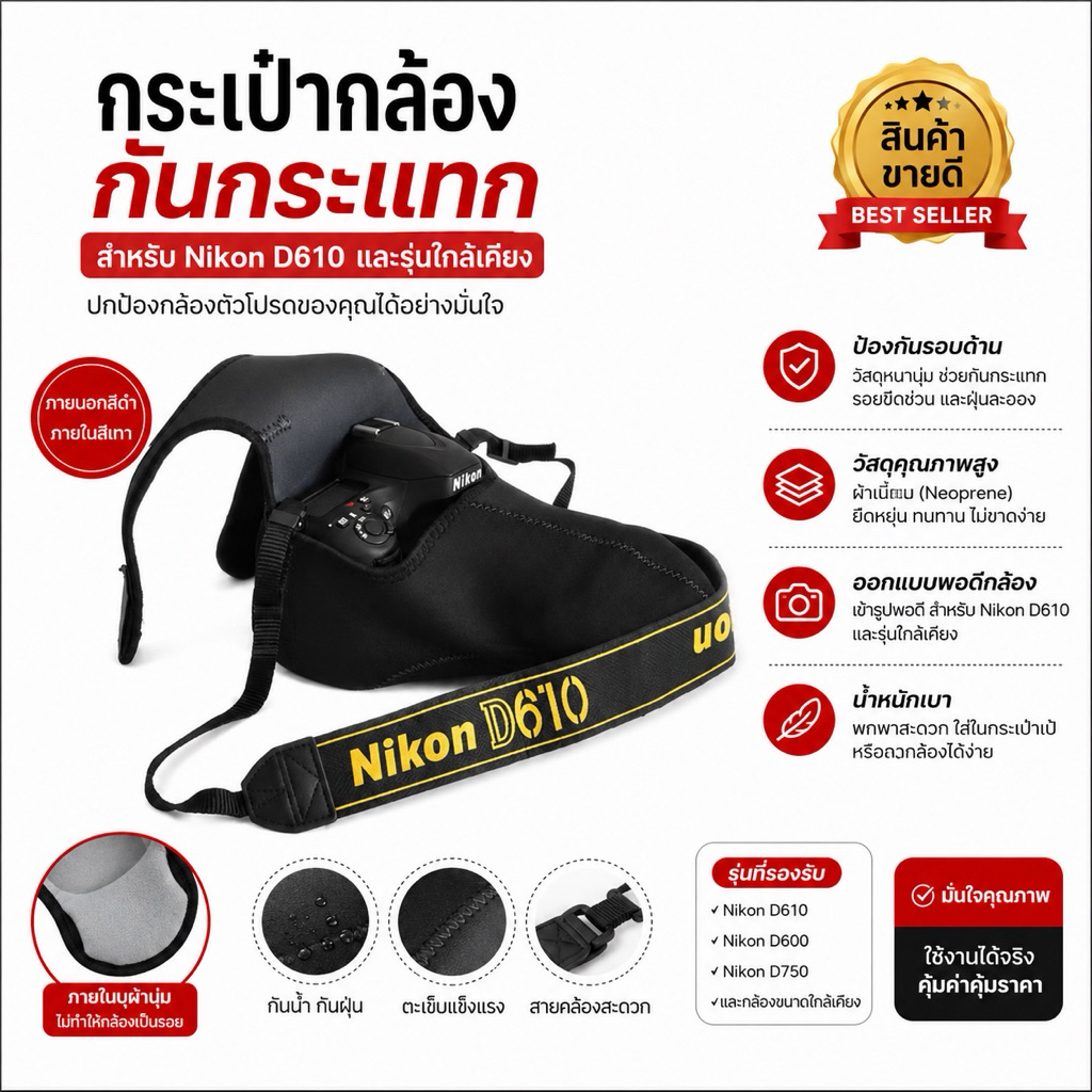 เคสกล้องกันกระเเทก ใส่กล้องได้หลากหลายเช่นXA7  XA5 XA3 XA2 XA10
