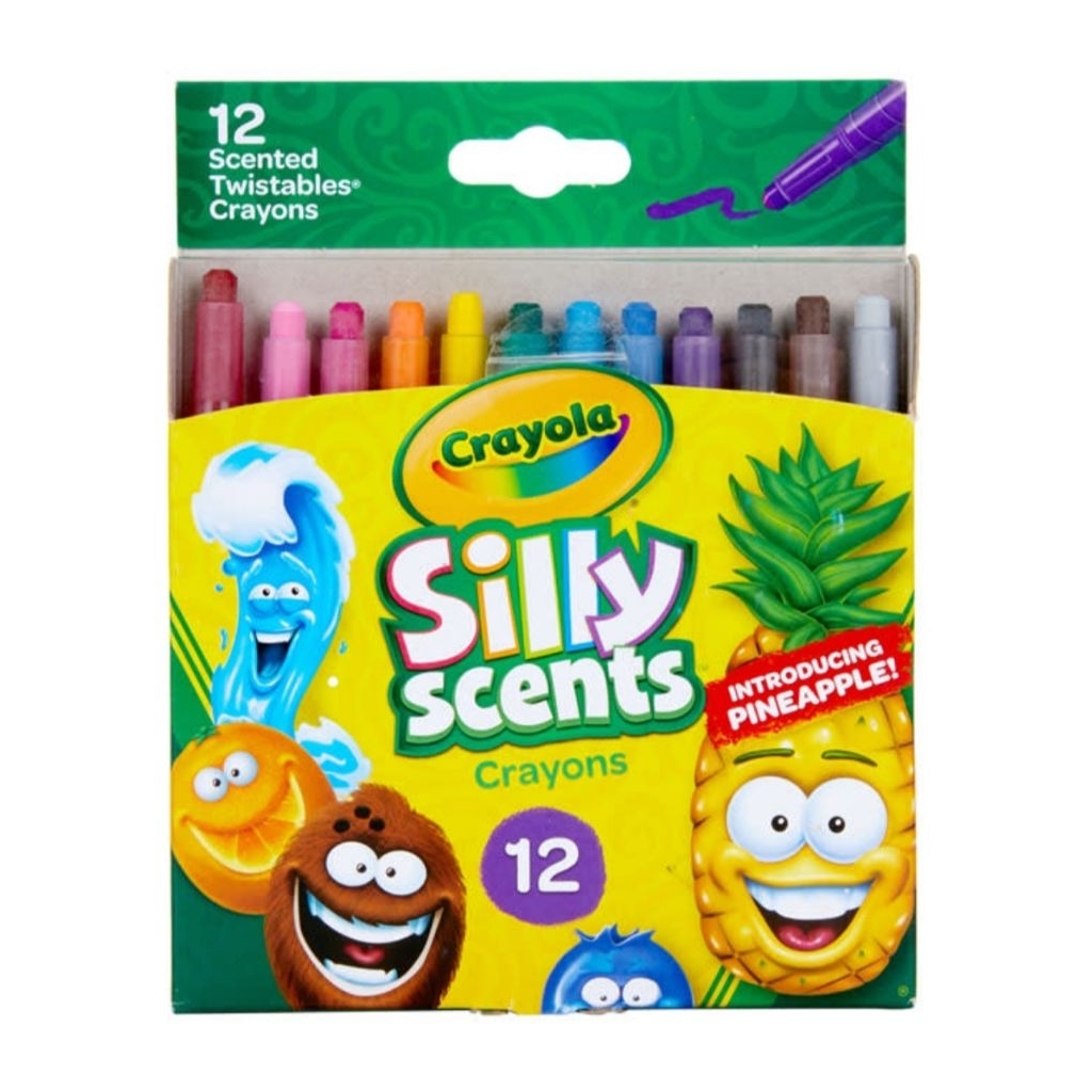 สีเทียน (กล่องไม่สวย) Crayola Silly Scents Twistables Crayons 12 สี