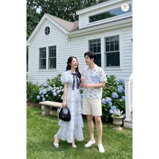 (Mommy) Maria Diamond เดรสผู้ใหญ่ Time Together Dress เดรสยาวกระโปรงเลเยอร์ผ้าชีฟอง texture โบว์หน้า ซิปหลัง มีซับใน