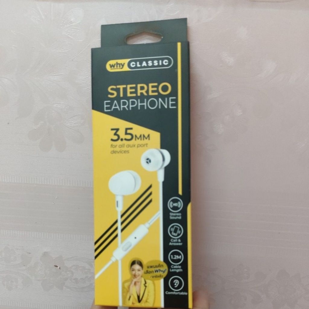 หูฟัง why stereo earphone