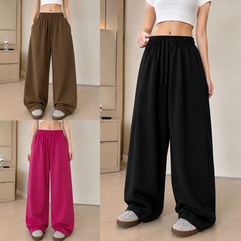 SpinnyHouse กางเกงBaggy กางเกงขายาว เอวยางยืด มีไซส์ M-XL พร้อมส่ง ใส่ได้ทั้งชายหญิง มีกระเป๋าข้าง ทรงUNISEX รุ่น Baggy