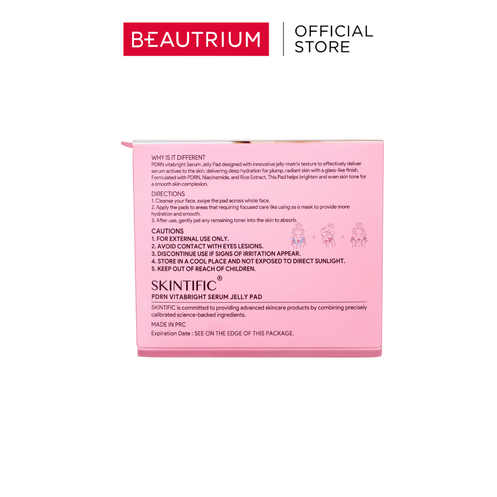 SKINTIFIC PDRN Vitabright Serum Jelly Pad ผลิตภัณฑ์บำรุงผิวหน้า 80pcs — صورة 3
