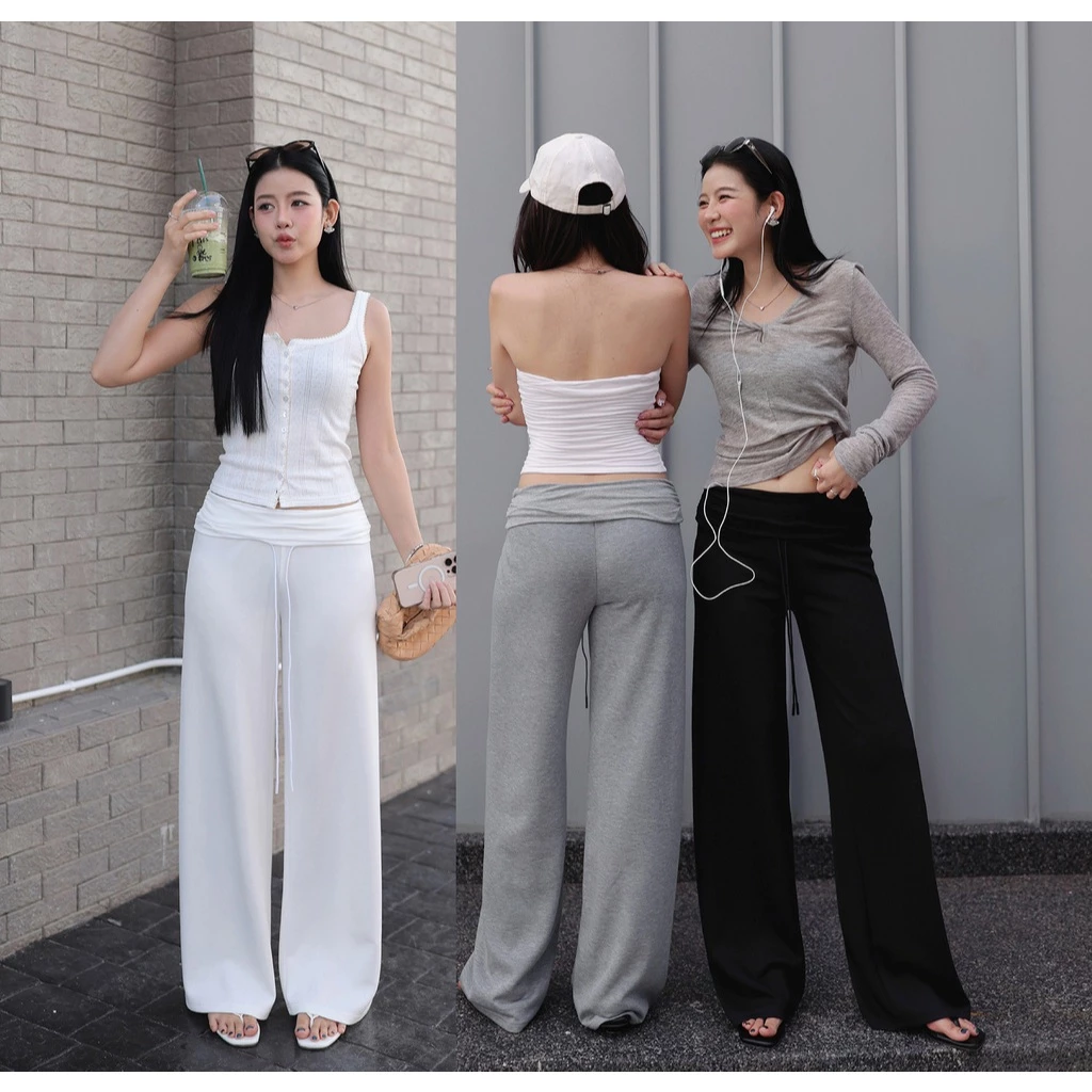 N7918 LANA PANTS - มี 3 สี : BLACK, HEATHER GREY, OFF-WHITE- NUMBERSEVEN