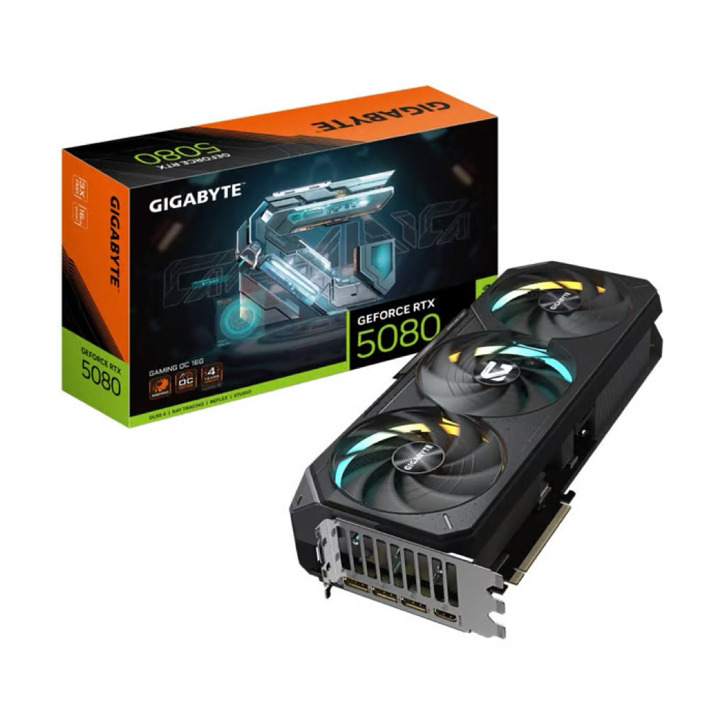 GIGABYTE GEFORCE RTX 5080 GAMING OC - 16GB GDDR7 ประกันadvice 6มีนาคม 2572