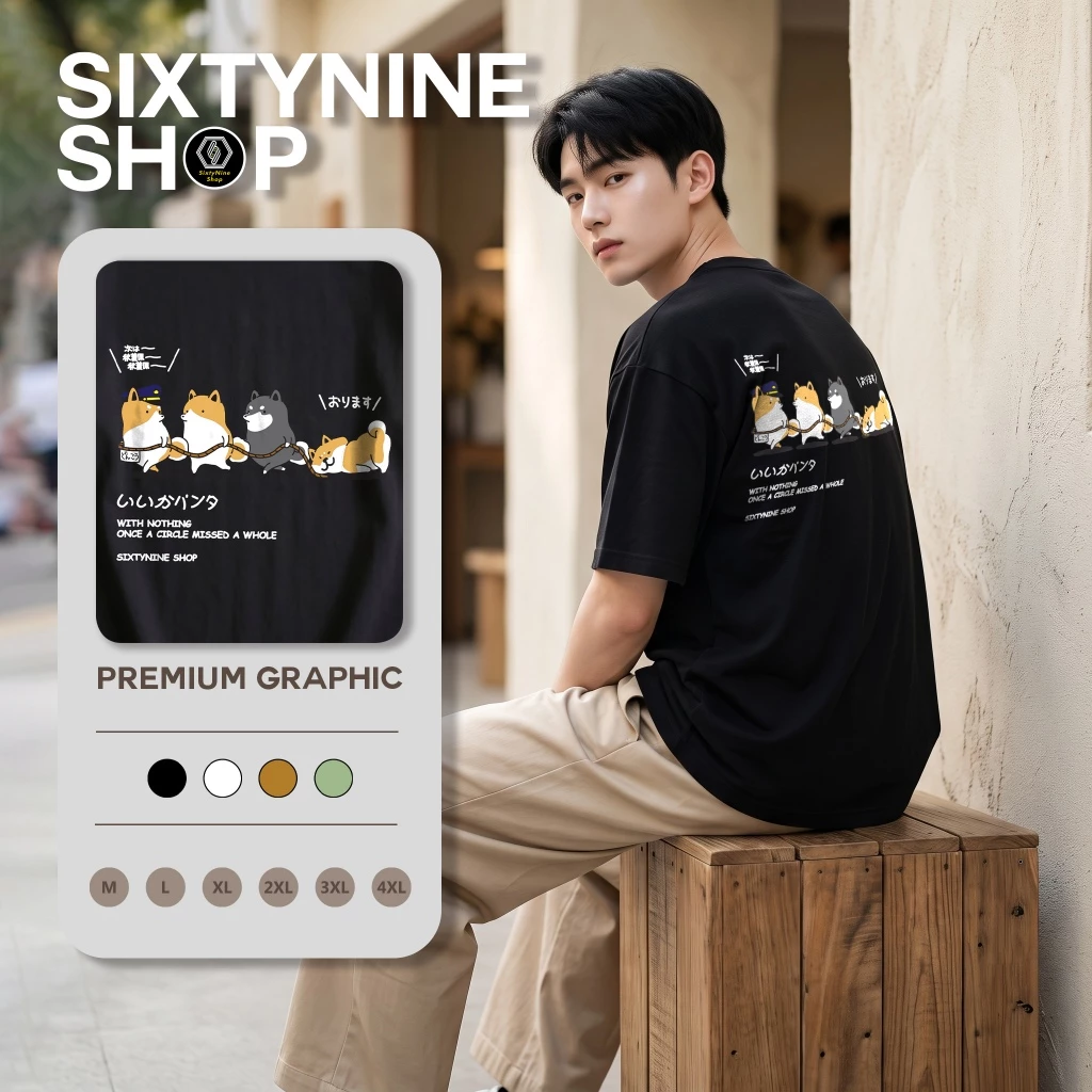 พร้อมส่ง เสื้อยืดผ้าคอตตอน M-4XLพิมพ์ลาย "ชิบะ"
