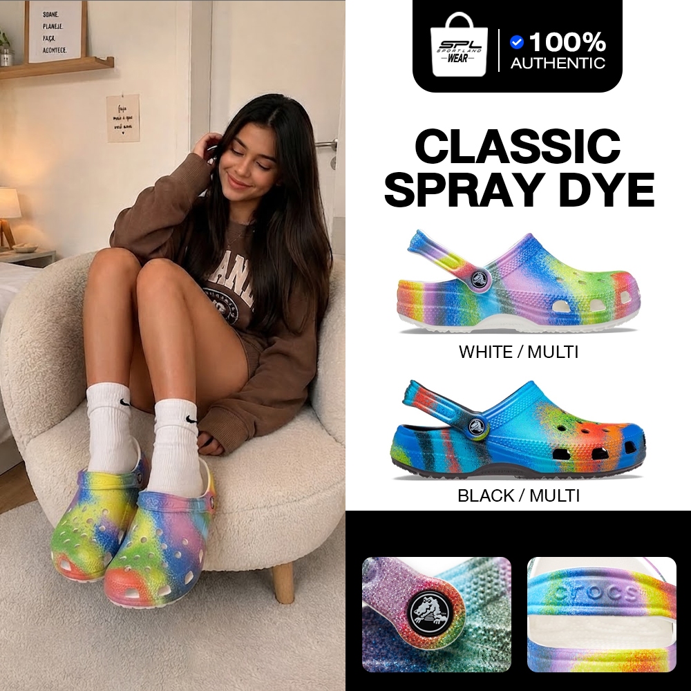 Crocs Collection รองเท้าแตะ CR UX CS Spray Dye Clog 208054-0C4 / 208054-94S