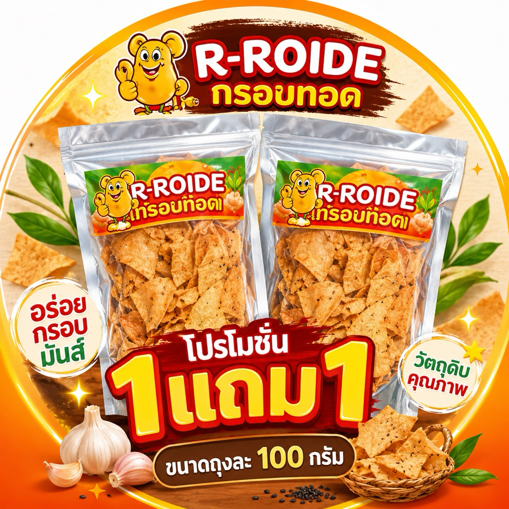กลอยทอด แพ็คคู่ สุดคุ้ม200 กรัม