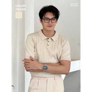 KINS | เสื้อโปโลคอปก โปโลแขนสั้น โปโลสีพื้น ของขวัญให้แฟน (KN101)