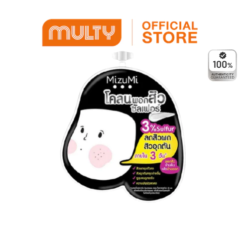 MizuMi Sulfur Acne Clay 6g.โคลนพอกสิว
