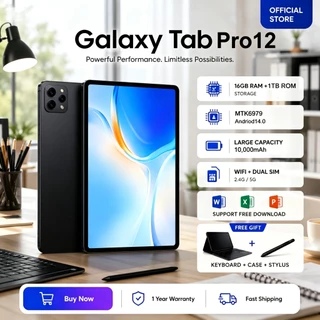 2025 ใหม่ XPAD 20 Pro แท็บเล็ตหน้าจอใหญ่ 12" 2K 90Hz ความคมชัดสูง เชื่อมต่อ 4G+WiFi ชิปเซ็ต MTK6979 ROM 1024GB+16GB