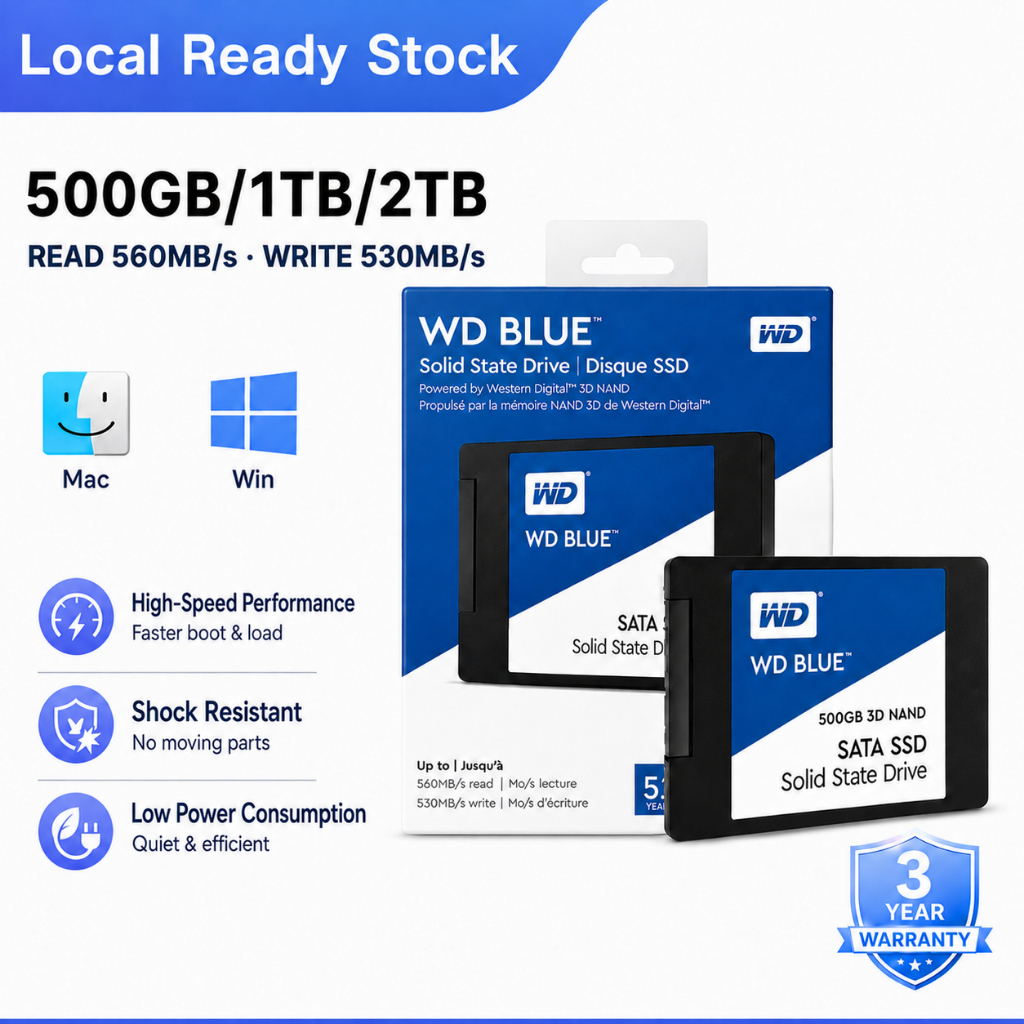 BLUE SA510 SATA3 Solid State Drives ความเร็วสูง เอสเอสดี 500GB/1TB SSDพกพา 6.0Gb/s Internal hard drive 2.5''