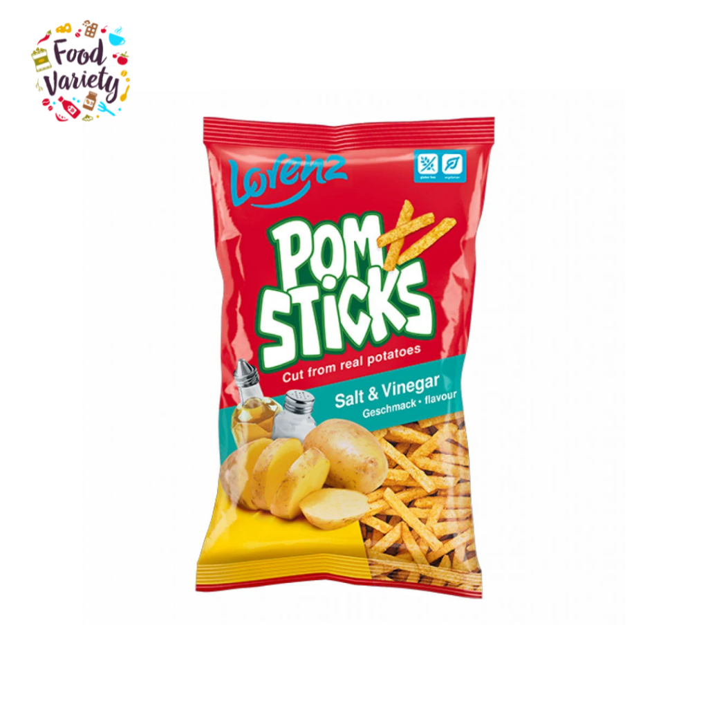 [Best before 27-July-2026] Lorenz Pomsticks Salt & Vinegar Potato Chips 85g