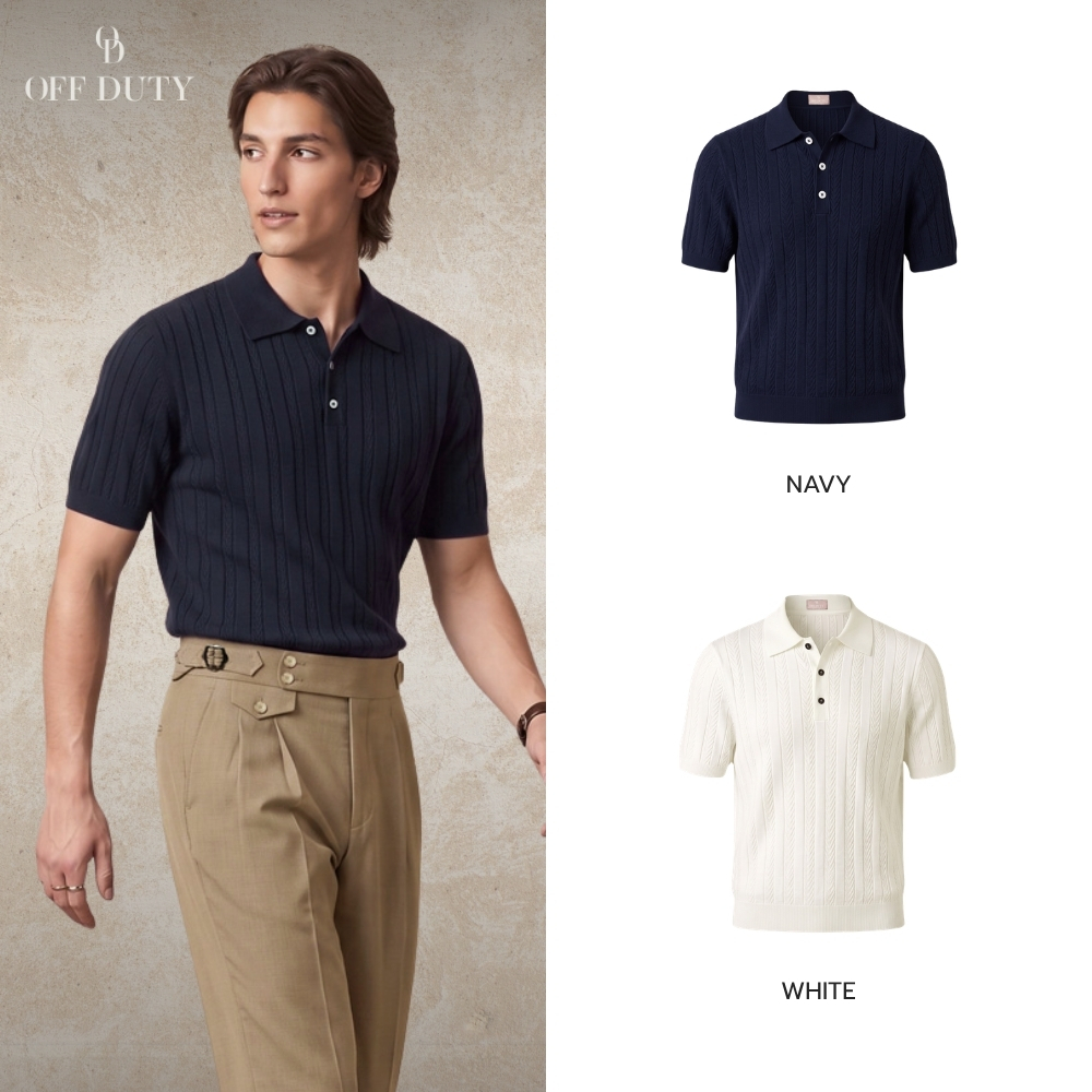 OFF DUTY TENCEL Polo | เสื้อโปโลผู้ชาย ผ้าไลโอเซลส์ถัก