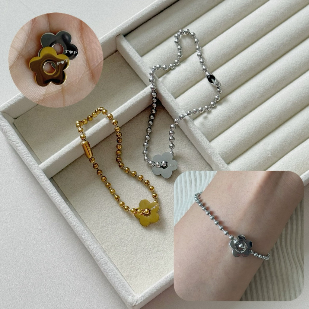 Scintila Flower Dot สลักชื่อได้ (อ่านรายละเอียดก่อนสั่งนะคะ)