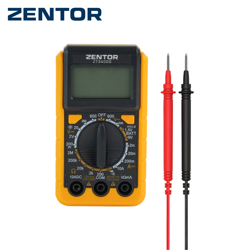 Zentor มัลติมิเตอร์ดิจิทัล มิเตอร์วัดไฟ เครื่องวัดไฟฟ้า AC/DC พร้อมระบบNCV ปลอดภัย แม่นยำ Multimeter
