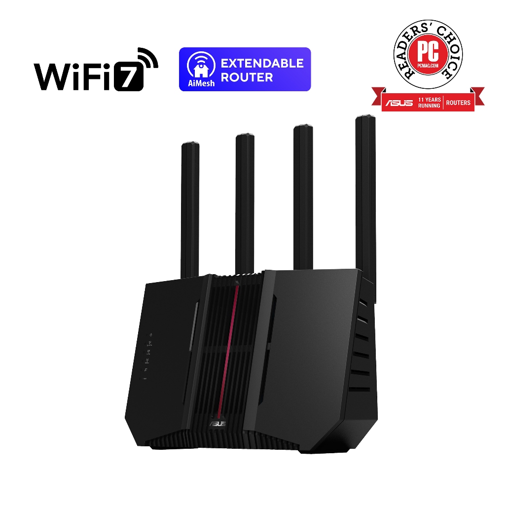 ASUS RT-BE92U,BE9700 ultimate BE performance : 1032+2882+5764 Mbps
