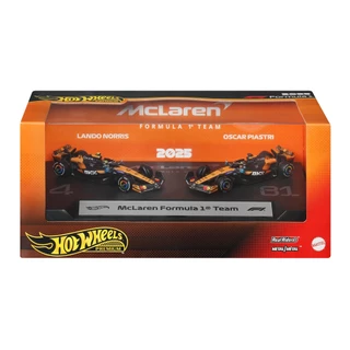 Hot Wheels Premium Formula 1 2-Pack ฮอตวีลส์ พรีเมียม ฟอร์มูลาวัน กล่องคู่ คละแบบ JMM89 (956A) TH