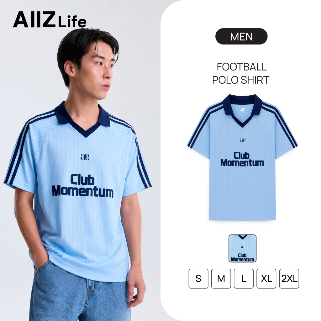 AIIZ (เอ ทู แซด) - AIIZ เสื้อโปโลฟุตบอลผู้ชาย AIIZ Men's Football Polo Shirt
