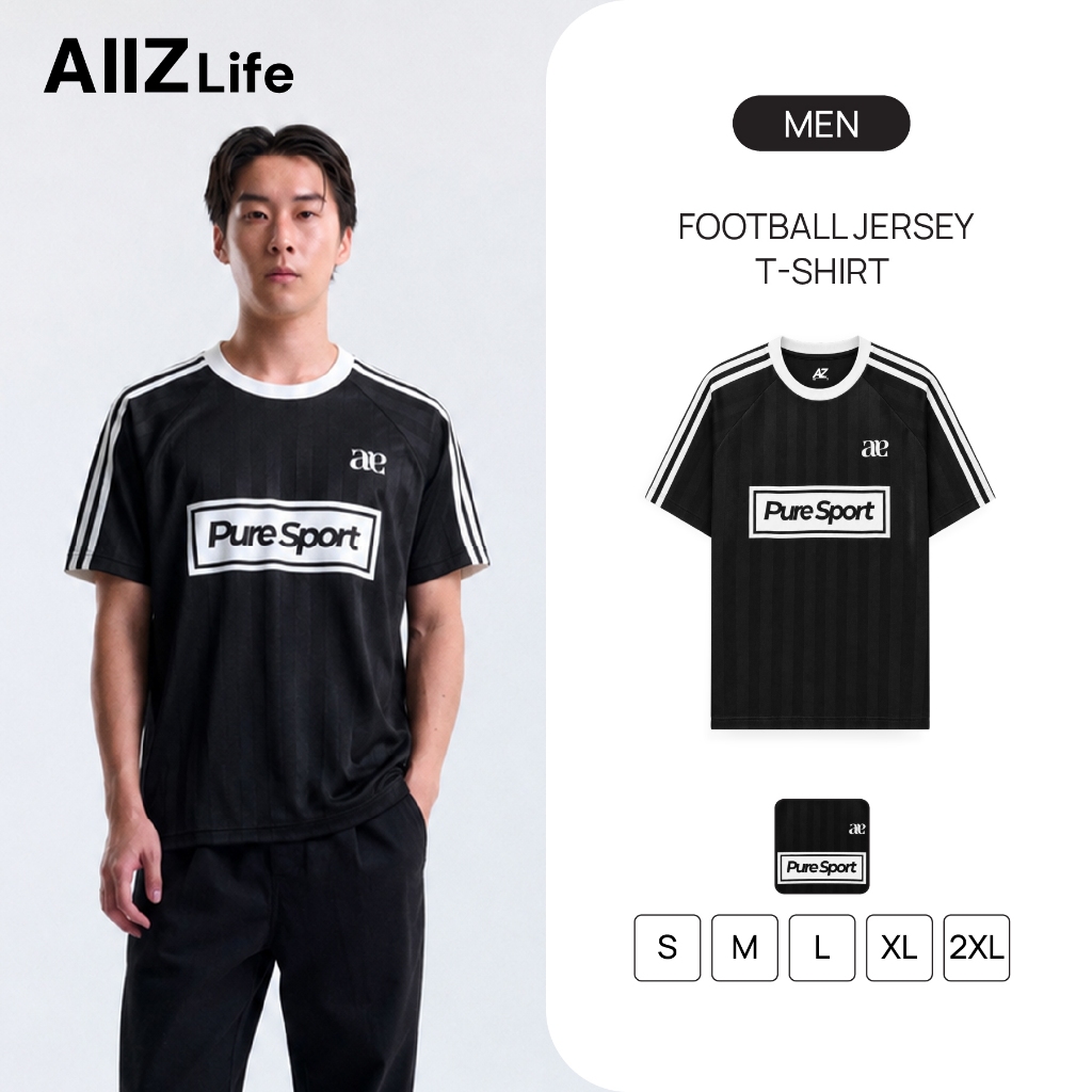 AIIZ (เอ ทู แซด) - AIIZ เสื้อยืดคอกลมฟุตบอลผู้ชาย AIIZ Men's Football Jersey