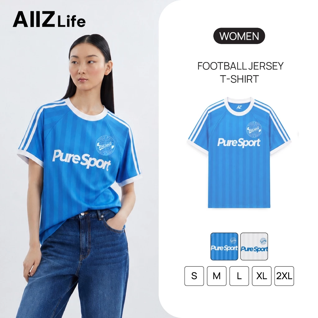 AIIZ (เอ ทู แซด) - AIIZ เสื้อยืดคอกลมฟุตบอลผู้หญิง AIIZ Women's Football Jersey