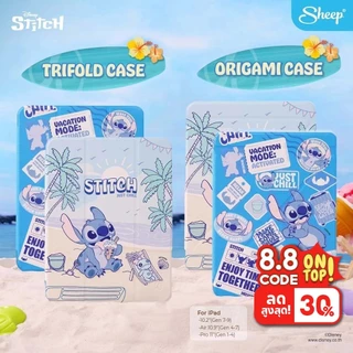 [Origami/Trifold Stitch]Disney Stitch Collectionเคสสำหรับไอแพด เคสกันกระแทกCase For iPadเคสไม่ดันฟิล์ม ตั้งแนวตั้งแนวนอน