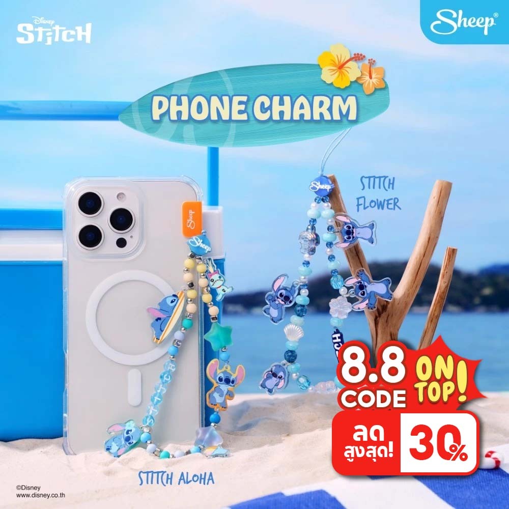 [Strap Stitch] Disney Stitch Collection สายคล้องมือถือ Strap Phone Charm ลายสติทช์ ที่ห้อยโทรศัพท์ charm สายห้อยมือถือ