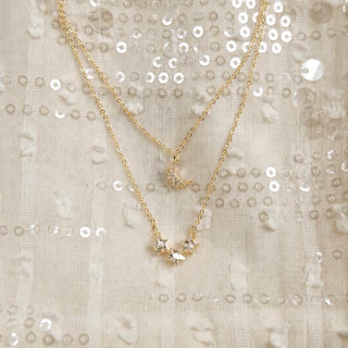 Socrush.bkk | DUSTY MOON necklace สร้อยคอ ดาว พระจันทร์