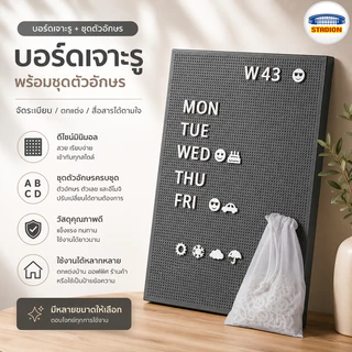 แผ่นกระดาน PEGBOARD แผ่นไม้อัด สกัวดิส Pegboard with letters SKADISIKEA