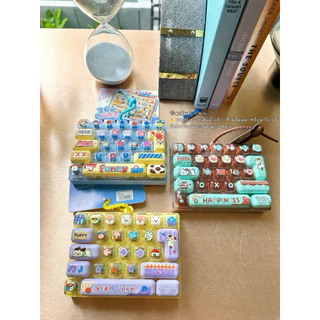 พร้อมส่ง พวงกุญแจคีย์แคป 26 ปุ่ม (Keycap Keyboard Keychain)