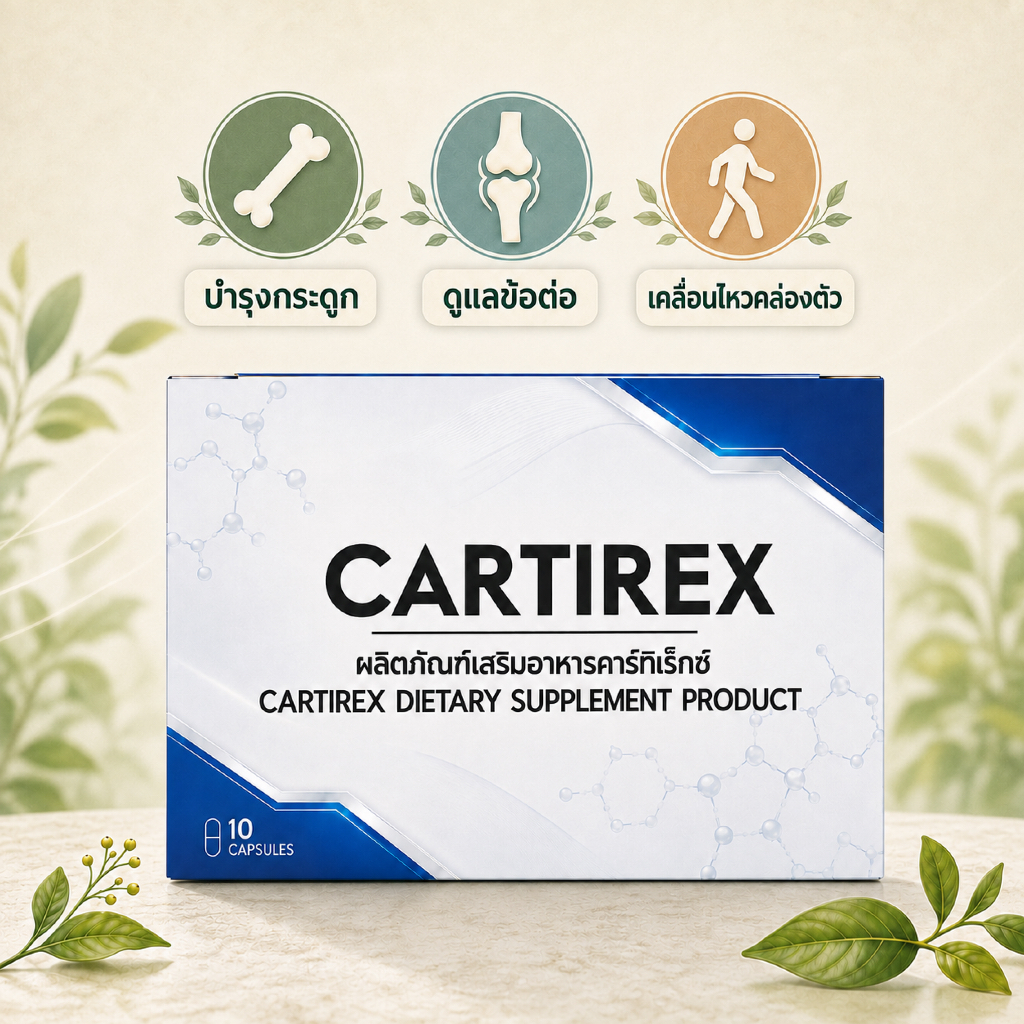 Cartirex บำรุงกระดูกและฟื้นฟูข้อต่อ