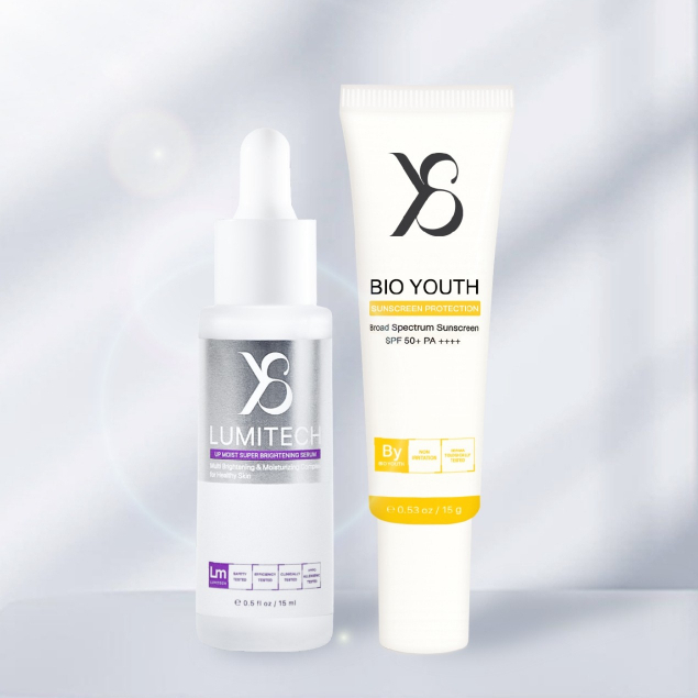 เซรั่ม LUMITECH Serum & กันแดด BIO YOUTH Sunscreen ฟื้นบำรุงผิวหมองคล้ำ พร้อมปกป้องแสงแดด