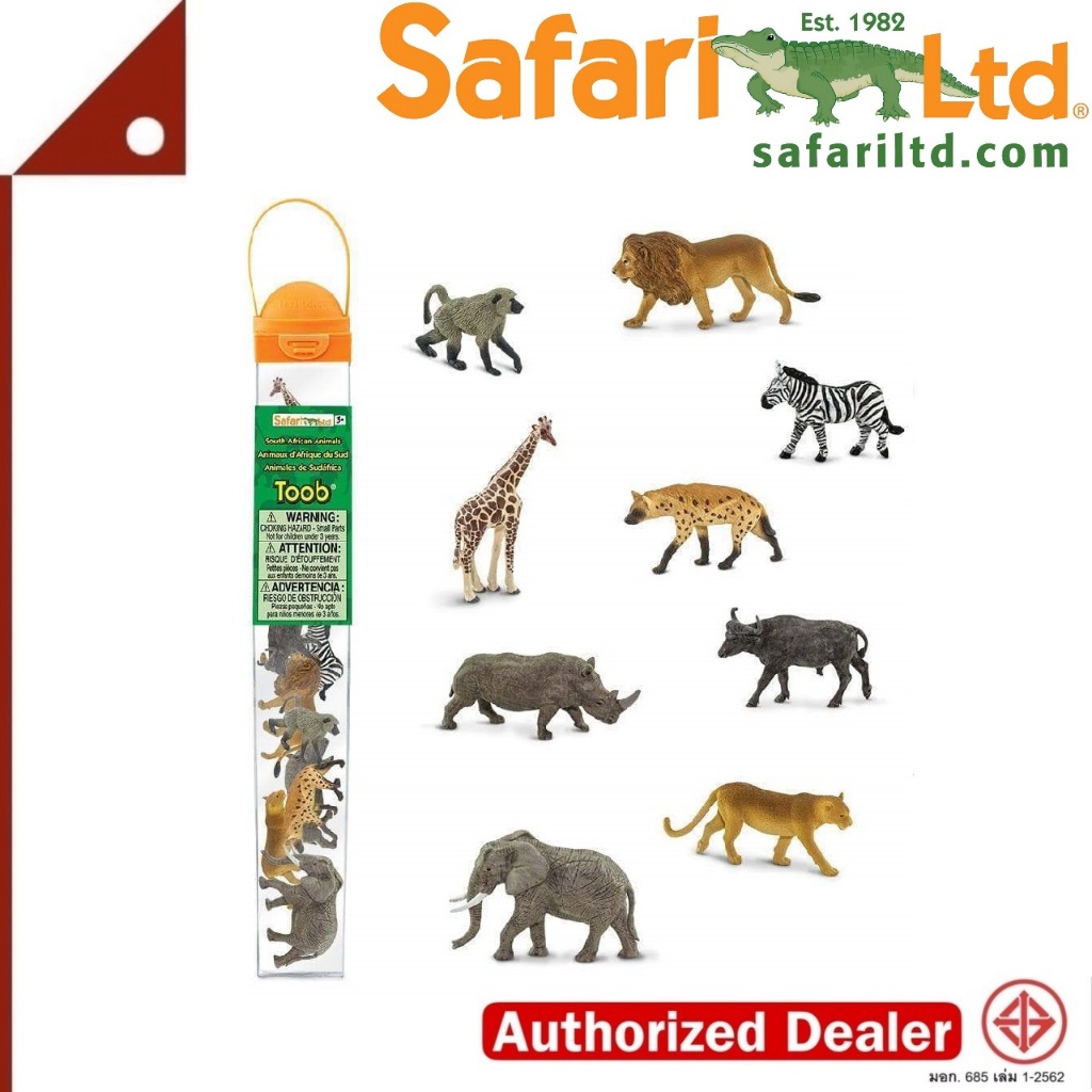 Safari Ltd. : SFR100409 โมเดลสัตว์ในแอฟริกาใต้ South African Animals TOOB®