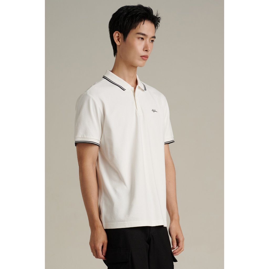 Mc JEANS (แม็คยีนส์) เสื้อโปโลผู้ชาย เสื้อโปโลแขนสั้น ทรงเรกูลาร์ Regular Fit Polo มีให้เลือก 3 สี MPTZ049