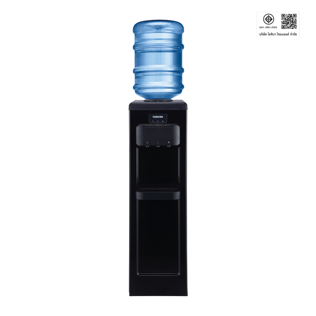 TOSHIBA ตู้กดน้ำ ถังน้ำด้านบน รุ่น RWF-W1917TK(K) น้ำร้อน-น้ำเย็น 3 อุณหภูมิ ล็อกป้องกันเด็ก ประกันคอมเพรสเซอร์ 5 ปี