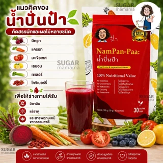 น้ำปั่นป๋า Nampan paa แท้ 100 % หมอนอกกะลา สันติมานะดี Satimanadee Super Veggies Blend น้ำผักผลไม้