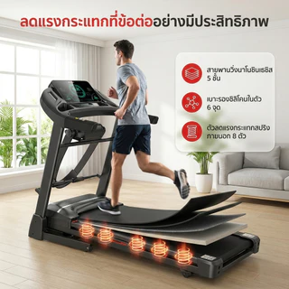 ลู่วิ่งไฟฟ้า ลู่วิ่ง ไฟฟ้า C2 Pro treadmill ปรับความชันได้ ลู่วิ่งไฟฟ้าพับเก็บได้