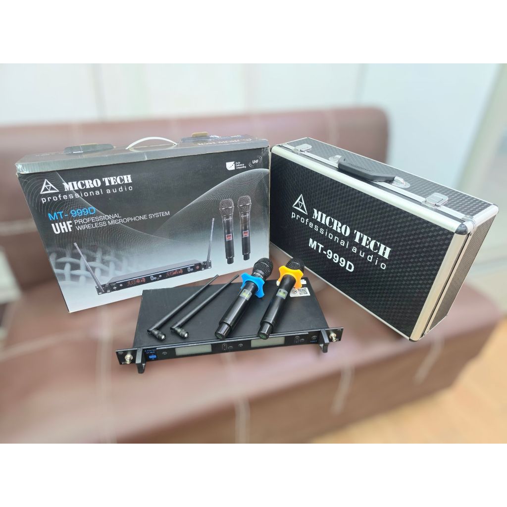 ไมค์ลอยคู่ MICRO TECH รุ่น MT-999D ครบกล่อง