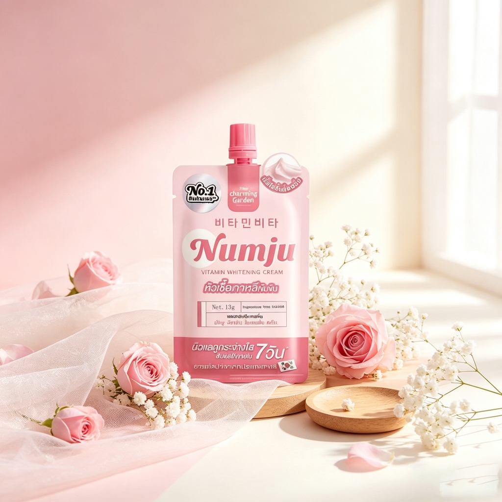 นัมจู วิตามิน ไวเทนนิ่ง โลชั่น Numju Vitamin whitening Lotion 13g.(1ซอง)