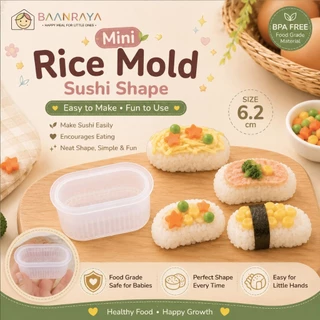 🍣🍙รวมอุปกรณ์ ทำข้าวปั้นเด็กมินิ ชุดทำซูชิ แม่พิมพ์ข้าวปั้น🍱 Bento BLW Baby Rice Mold Sushi Maker Food Mold