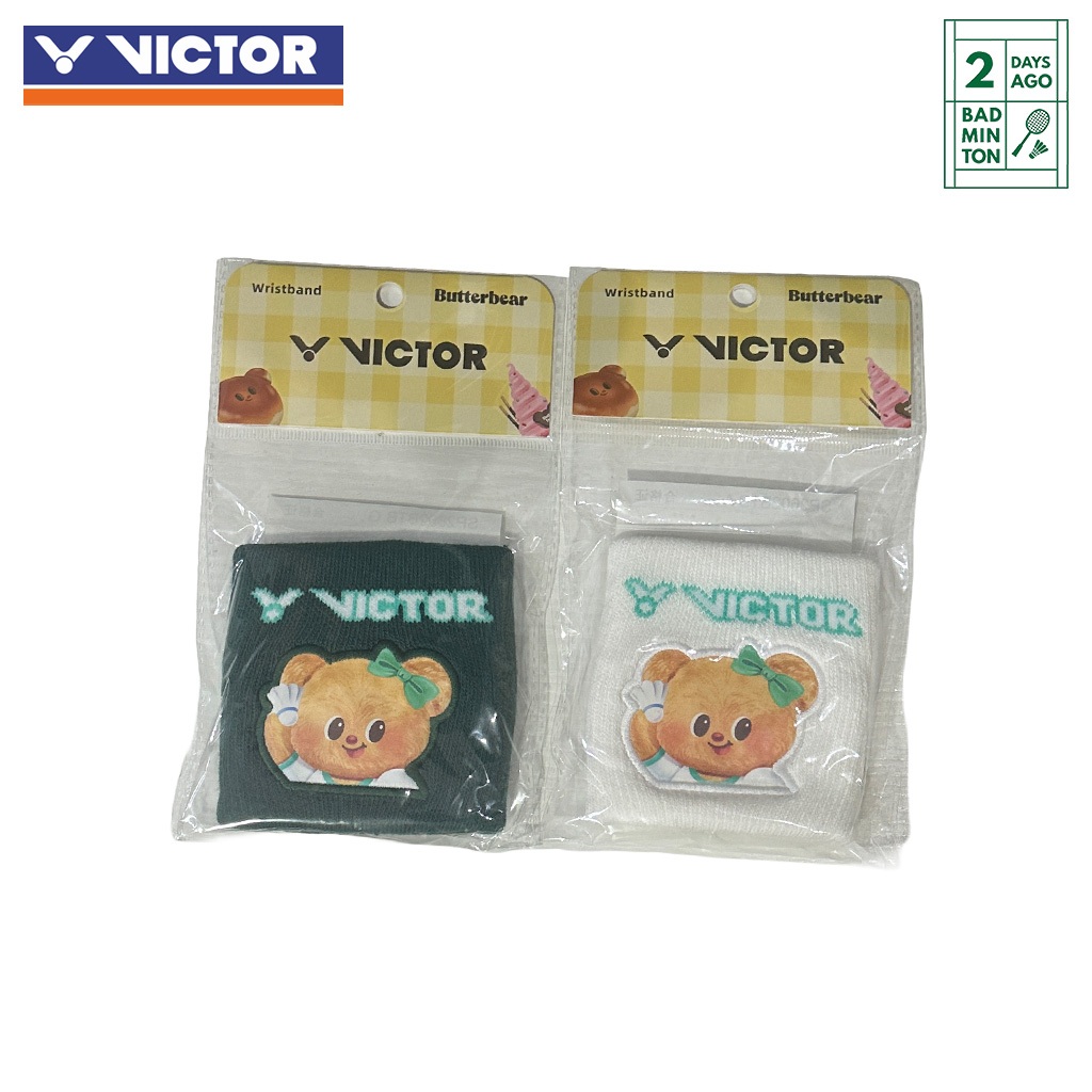 [Limited หมีเนย] ผ้ารัดข้อมือ Victor x Butterbear รุ่น SP2602BTB ดีไซน์น่ารัก ซับเหงื่อดี ของแท้ 100%