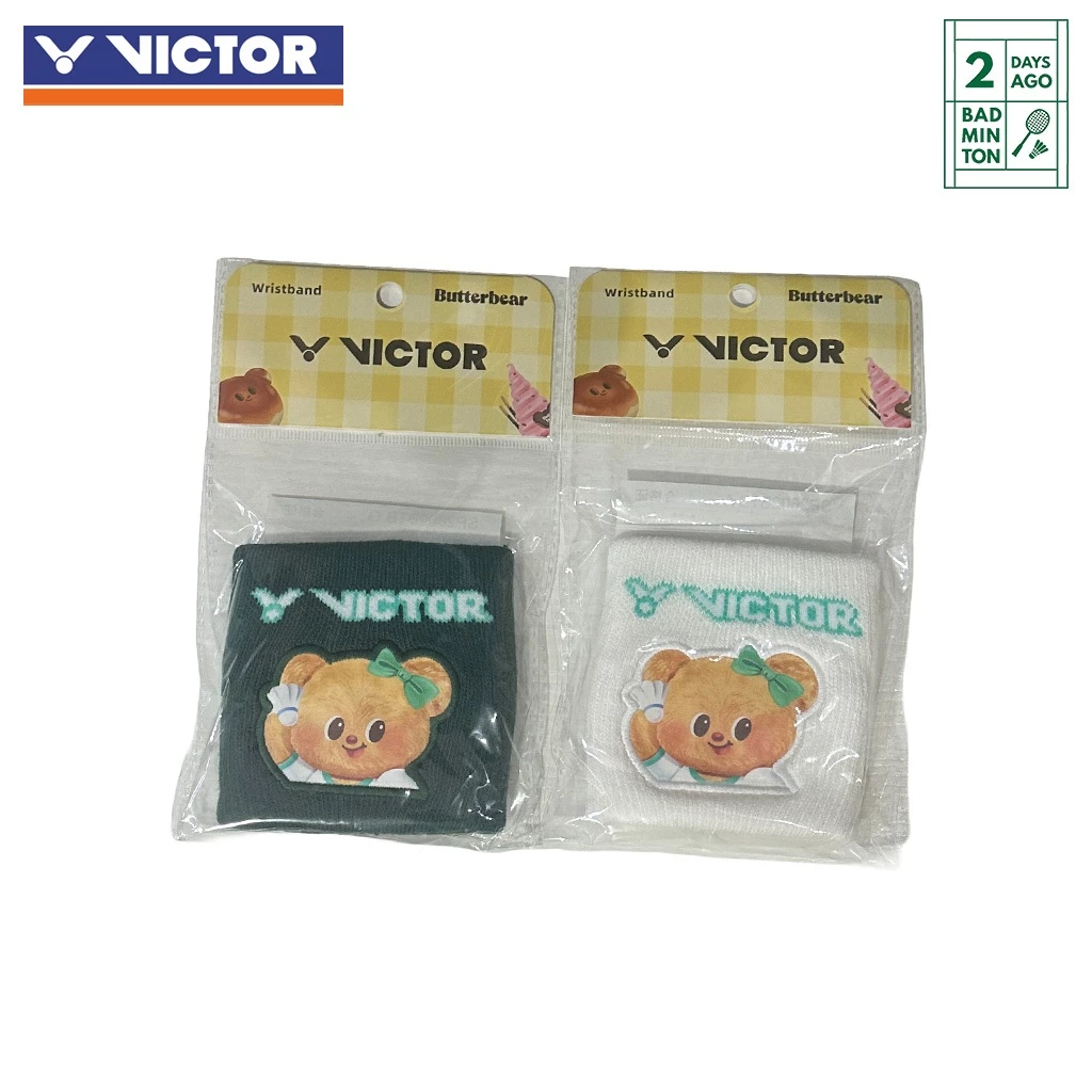 🔥 [Limited หมีเนย] ผ้ารัดข้อมือ Victor x Butterbear รุ่น SP2602BTB ดีไซน์น่ารัก ซับเหงื่อดี ของแท้ 100%