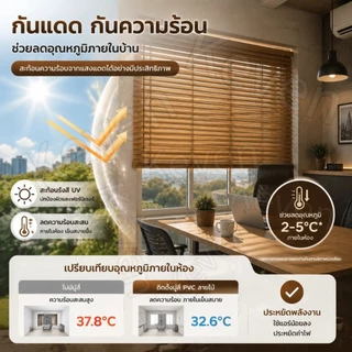 [รวมอุปกรณ์เสริม] มู่ลี่หน้าต่าง ม่าน กันน้ำ กันสนิม ความกว้างใบมีด 25 มม ปรับได้ มีให้เลือก 4 กว้าง 2 สูง