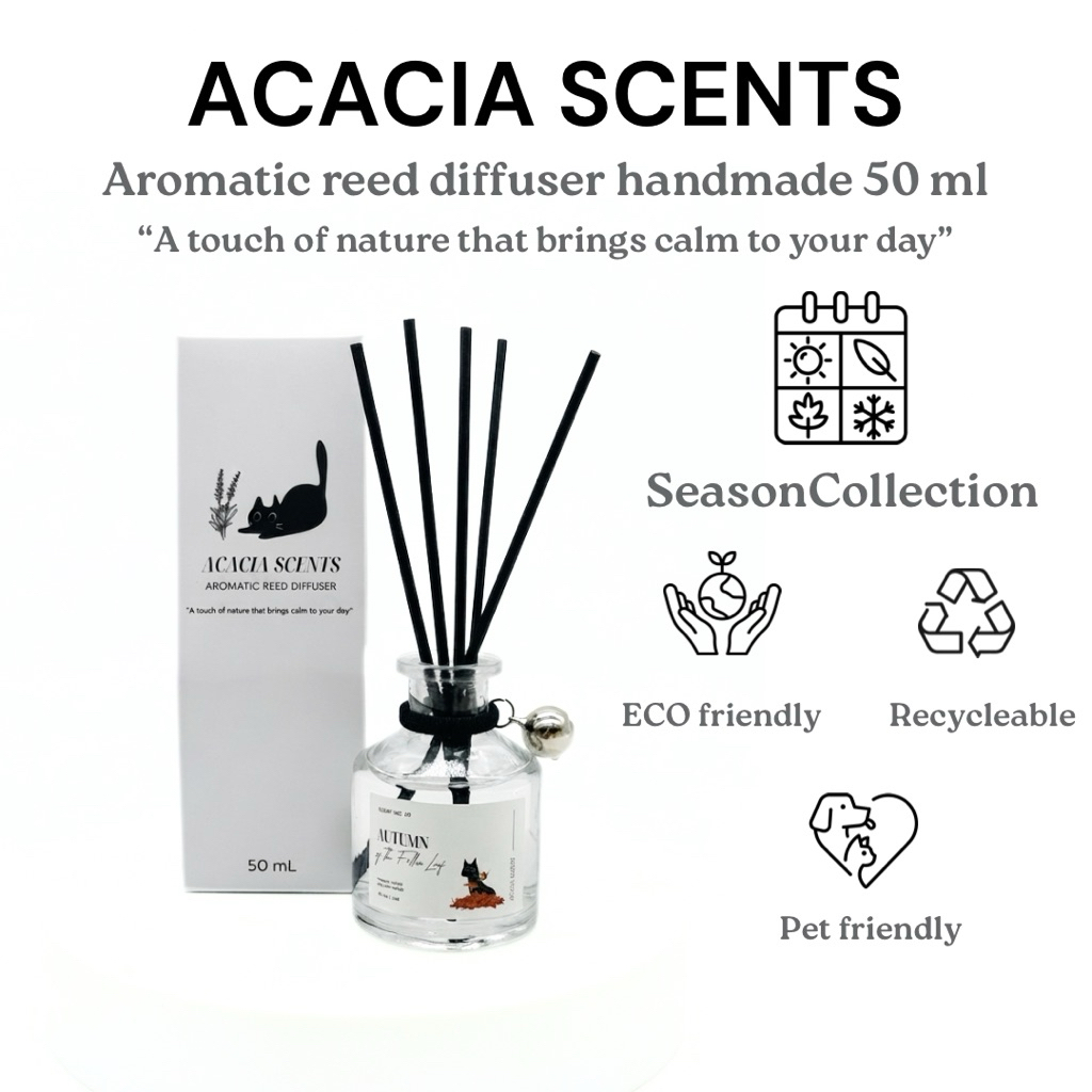 [SeasonCollection] Acacia Scents  ก้านไม้หอม ออแกนิค โอบกอดวันของคุณด้วยกลิ่นอายจากธรรมชาติ