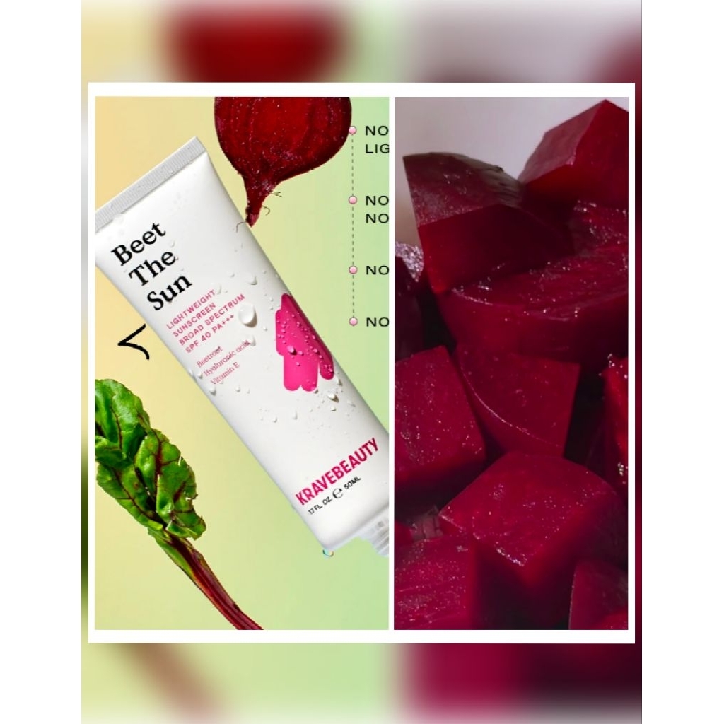 (โค้ดลด25% ล็อตใหม่อเมริกา) กันแดดKrave Beauty Beet the sun  50ml