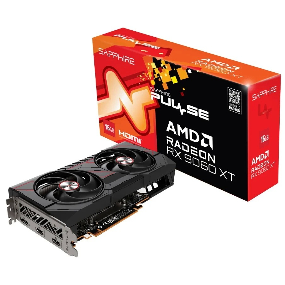 การ์ดจอ SAPPHIRE PULSE RX 9060 XT GAMING OC 16GB GDDR6 128-bit