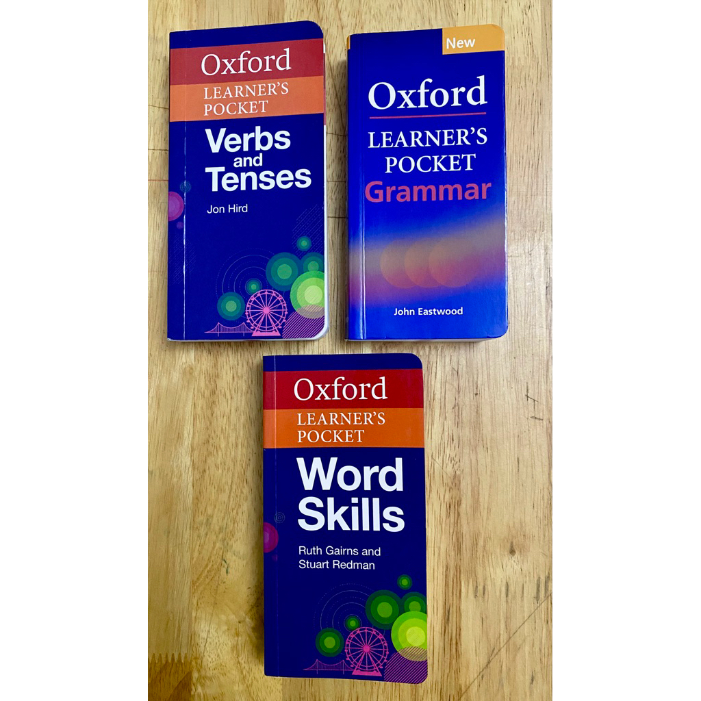 #Oxford ✅เหมา3เล่ม✅  Learner's Pocket Verbs and Tenses, #Grammar และ Oxford Learner's Pocket Word Sk