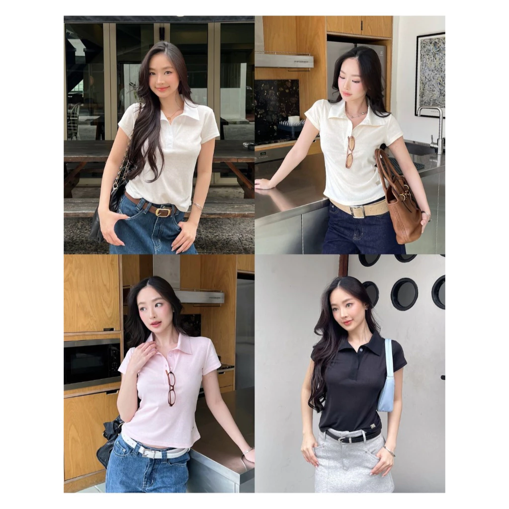 Riley.apparels - Hayden Polo Top 9176
