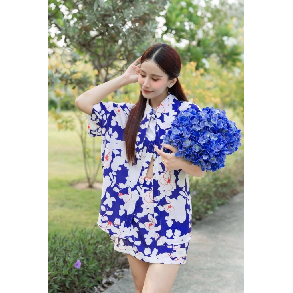 Used once✅พร้อมส่ง Endless Holiday Tokyo Summer Shirt Ocean Candy / Set M