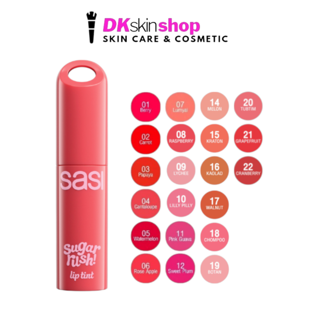 ศศิ ชูการ์ รัช ลิป ทินท์ SASI SUGAR RUSH LIP TINT มีให้เลือก 21 เฉดสี (ปริมาณ 2g.)