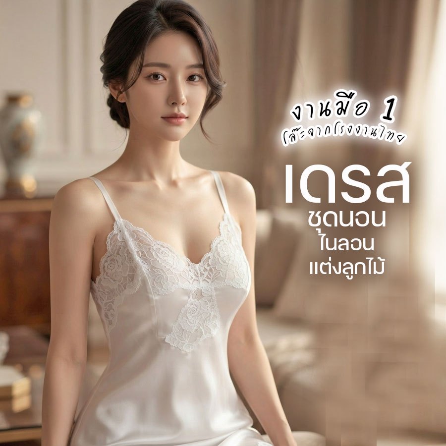 โล๊ะมือ1จากโรงงาน เดรสชุดนอน